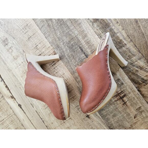 Daw Nessa Vintage Mule Heel Clogs Women's Size 5 Made in Italy Boho Classic - Picture 12 of 12